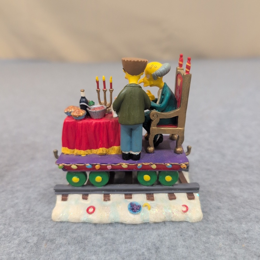 2003 The Simpsons Christmas Express A Feast for One Mr Burns Smithers‎ Figurine - Picture 4 of 6